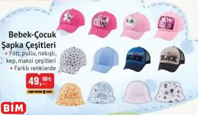 BEBEK-ÇOCUK ŞAPKA ÇEŞİTLERİ
